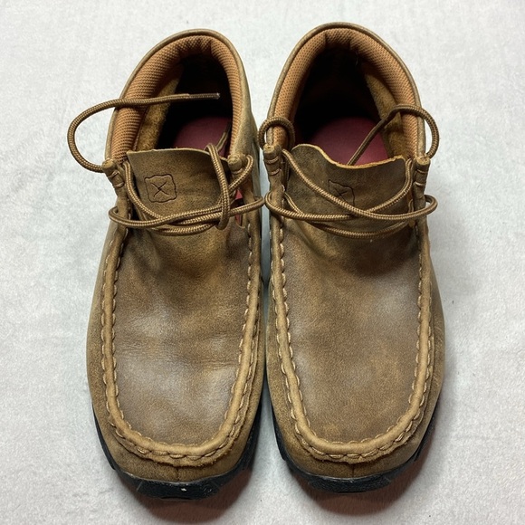 Twisted X Brown leather lace up shoes YDM0001 size 6 - Picture 2 of 6